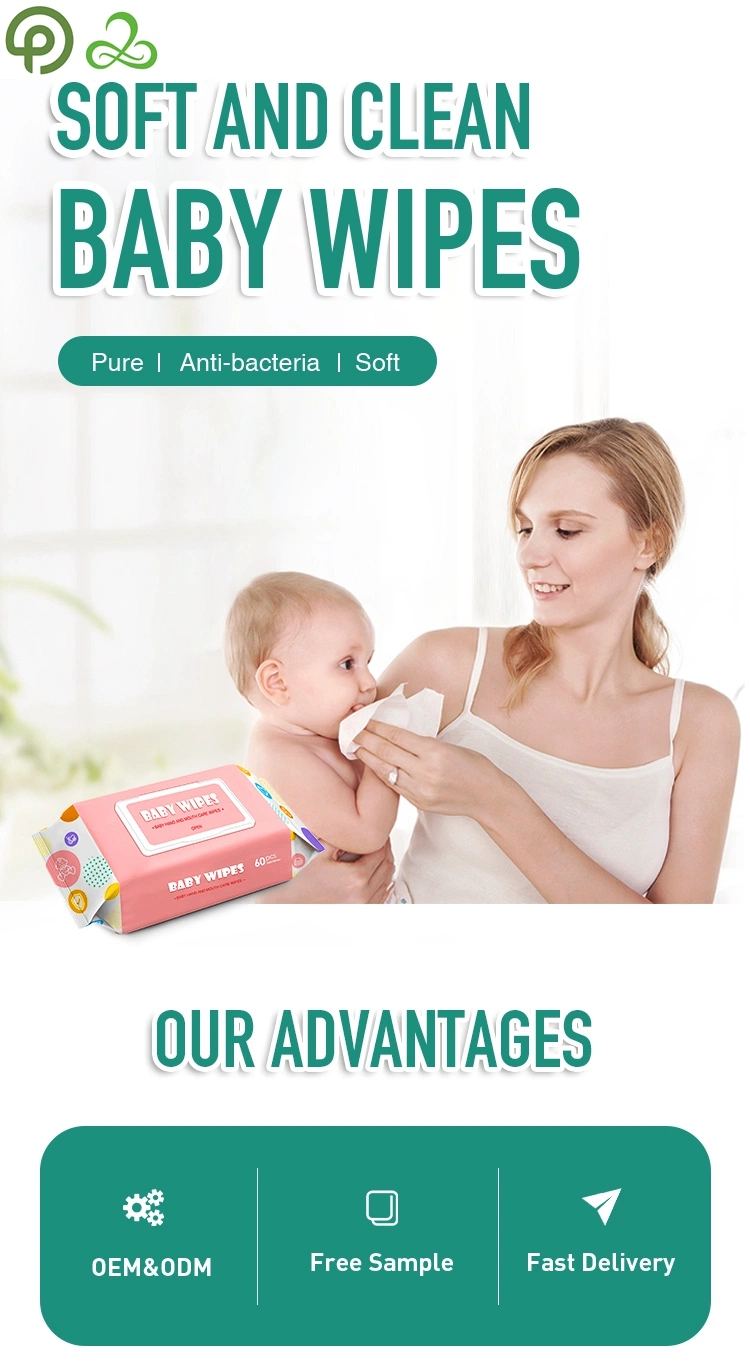 2023 Baby Flushable Wipes Clutch Wipes for Baby with Low MOQ